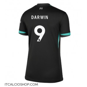 Liverpool Darwin Nunez #9 Seconda Maglia Femmina 2024-25 Manica Corta